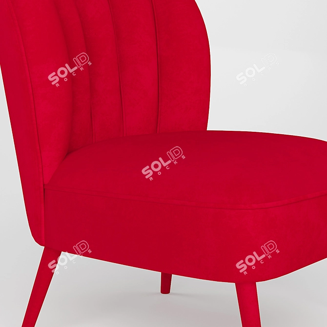 Dalyan Rare Armchair: Exquisite Elegance 3D model image 2