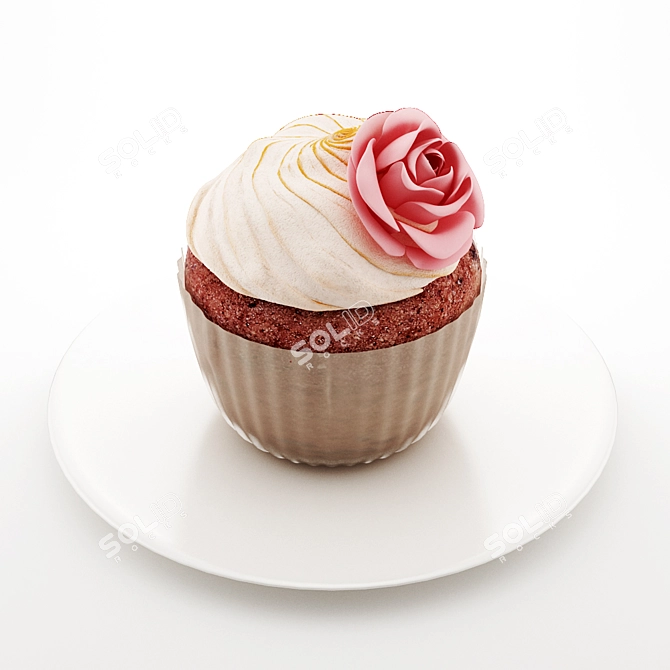 Sweet Treat: Russian Cupcake 3D model image 1