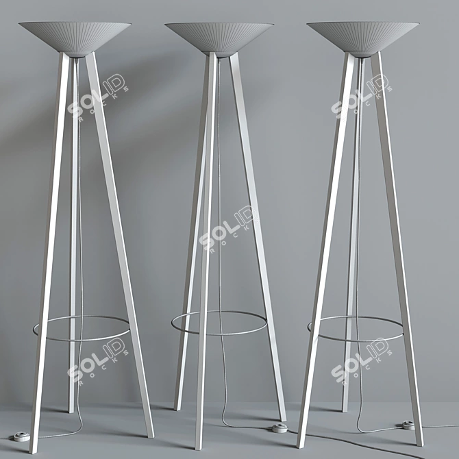 Modern Floor Light Fixture 3D model image 2