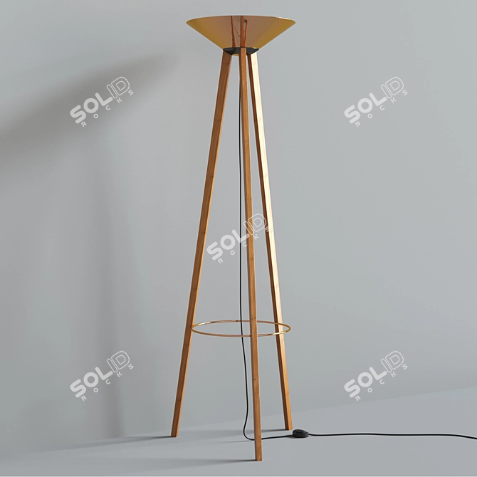 Modern Floor Light Fixture 3D model image 6