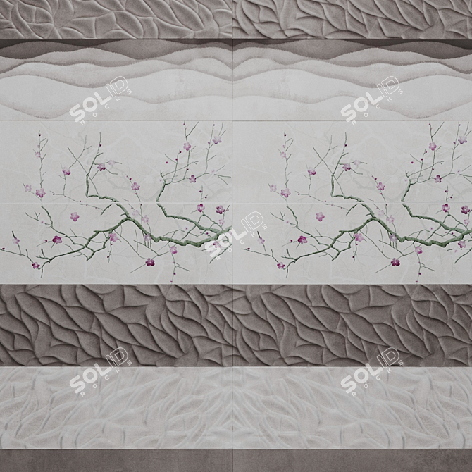 Elegance in Ceramic Tiles 3D model image 1