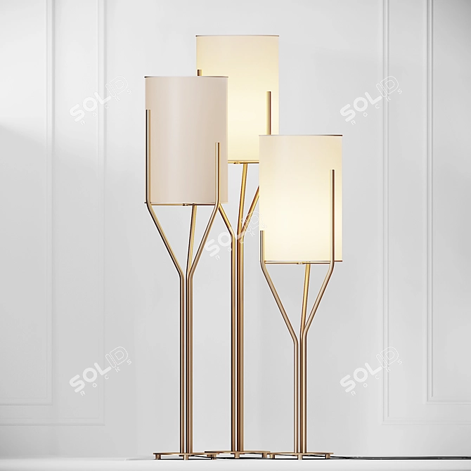 Arborescence CVL Floor Lamps: Stunning Illumination Solution 3D model image 1