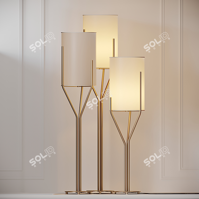 Arborescence CVL Floor Lamps: Stunning Illumination Solution 3D model image 3