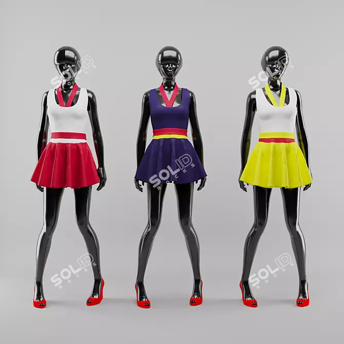 Marvelous Designer Clothing Mannequin 3D model image 1