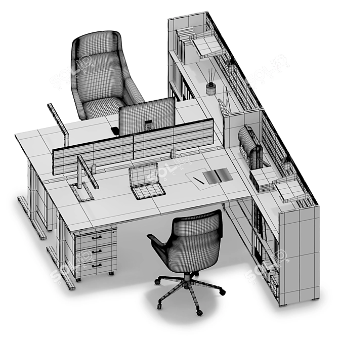 Elevate Your Office Space 3D model image 3