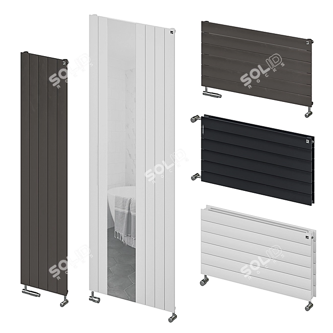Elegant Zehnder Nova Radiators 3D model image 1