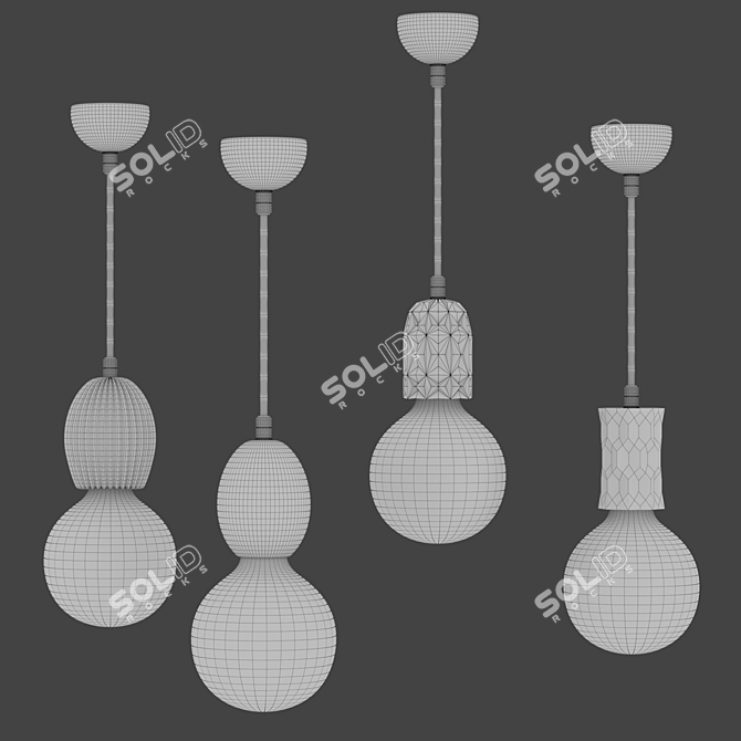 Loft-Concept Pendant Lamp: BETON Collection 3D model image 2
