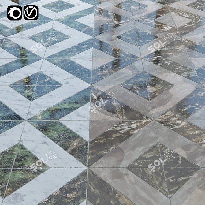 Realistic Marble Model - Vray & Corona Compatible 3D model image 1