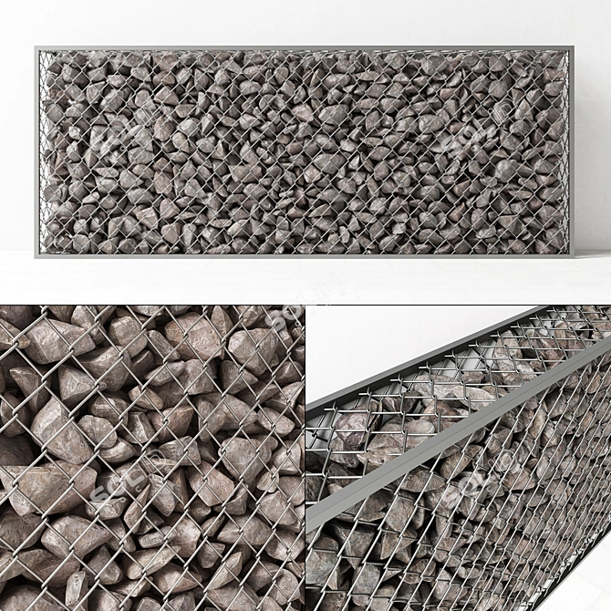 Gabion Rock Stones 3D Models 3D model image 1