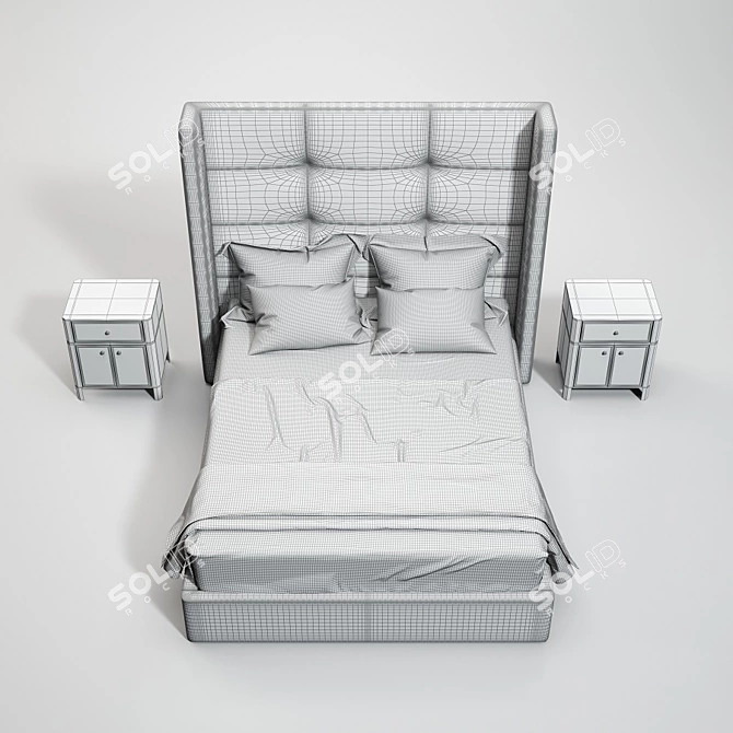 RH Tompkins Queen Bed Shelter 3D model image 3