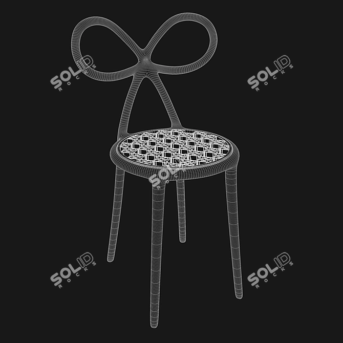 Contemporary Miss Dior Chair 3D model image 2