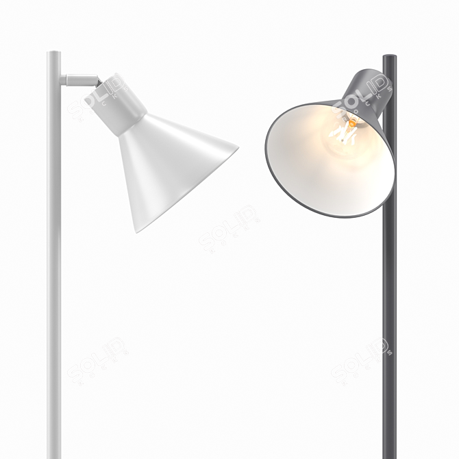 Nordlux Eik: Modern Floor Lamp 3D model image 2