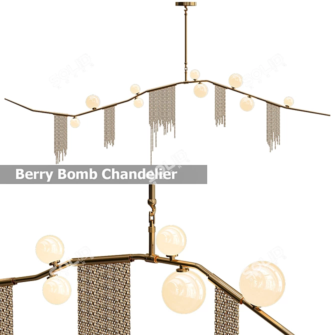 Berry Blast Chandelier 3D model image 2