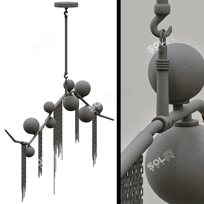 Berry Blast Chandelier 3D model image 3