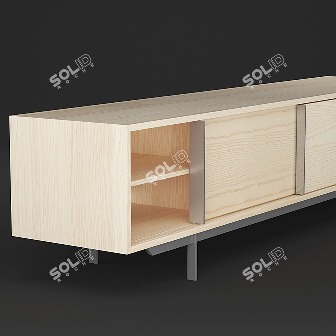 Modern Smith Media Cabinets for Stylish Living 3D model image 2