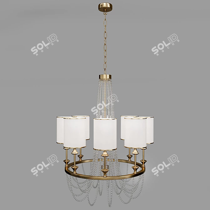 Elegant Ring Chandelier 3D model image 1