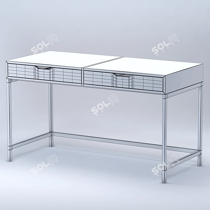 Functional IKEA ALEX Desk 3D model image 2