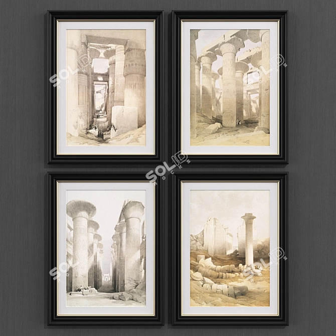 Modern Egyptian Art Collection 3D model image 2