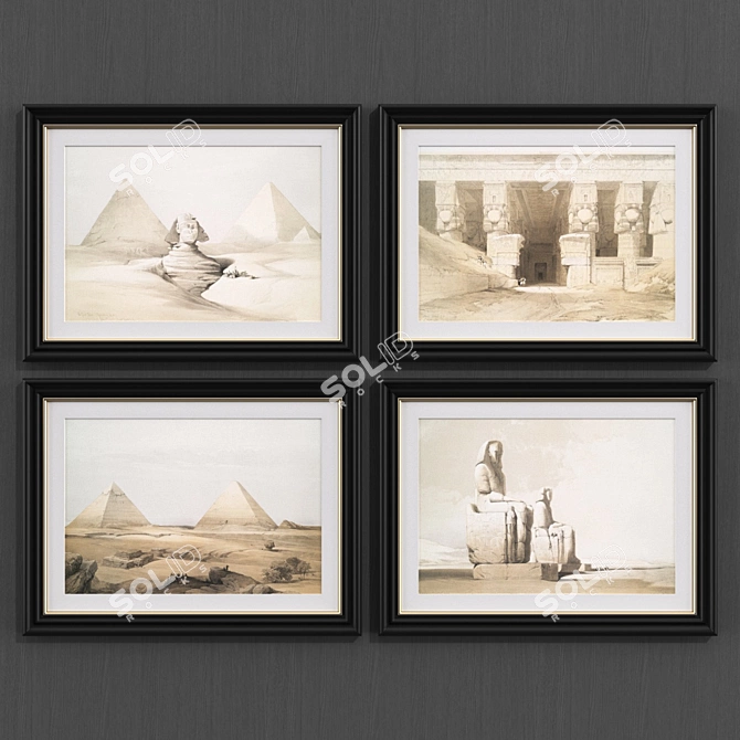 Modern Egyptian Art Collection 3D model image 2