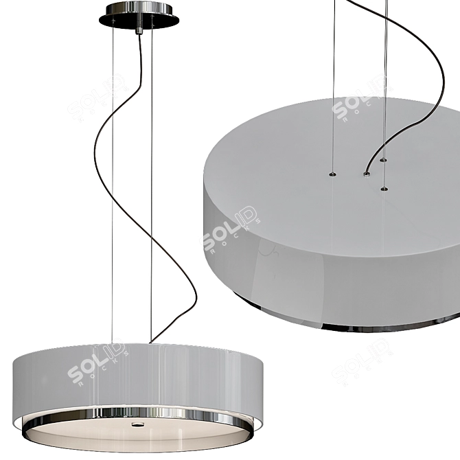 Elegant Estiluz Iris Ceiling Lamp 3D model image 1