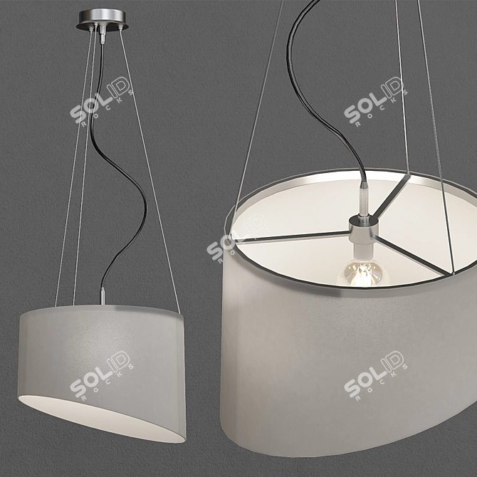 Elegant Greta Pendant Light 3D model image 1