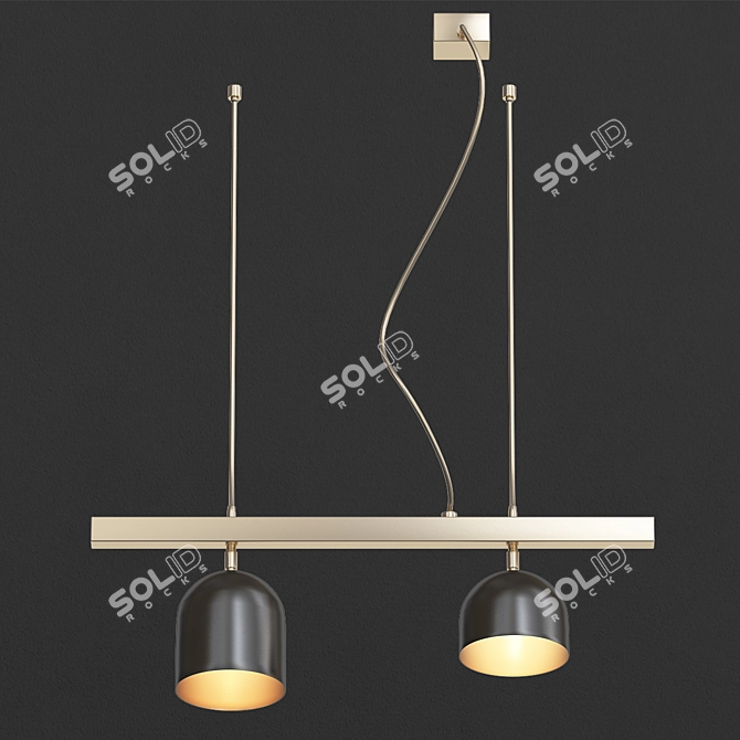 Elegant Marchetti DOME Pendant 3D model image 1