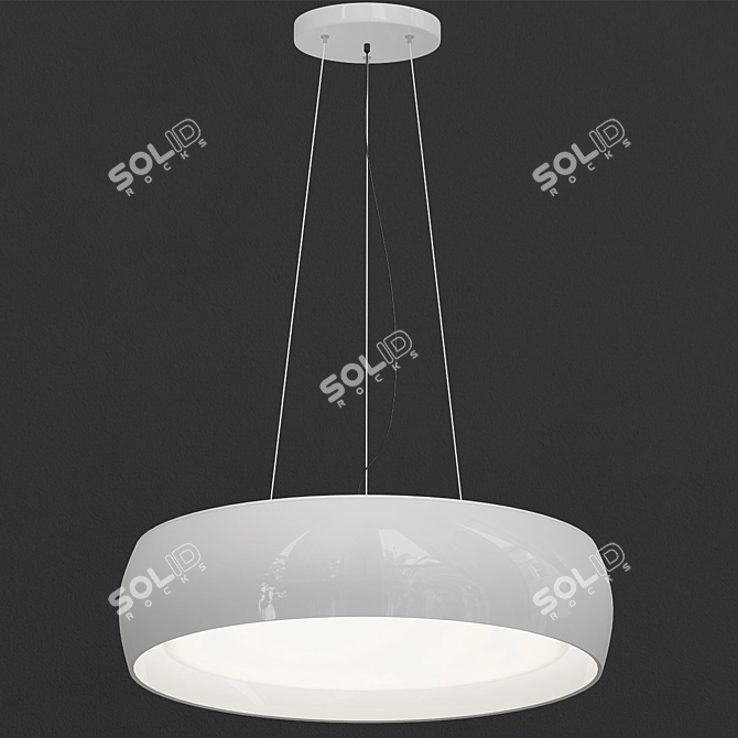 Elegant Light Fixture: TREVISO Pendant Lamp 3D model image 1