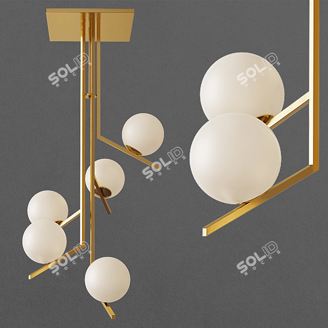  Modern Elegance: DODO Suspension Lamp 3D model image 1