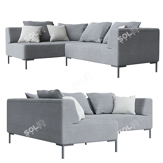 Modern 185 Sofa: Luxurious Comfort 3D model image 1