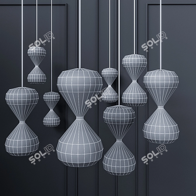 Elegant Glass Hourglass - Cattelan Italia 3D model image 2