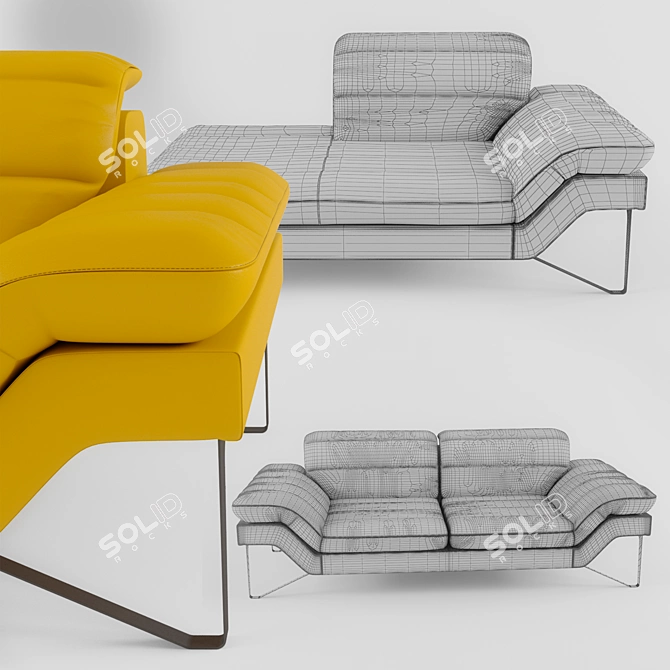 Elegant Italian Sofa: Egoitaliano Audrey 3D model image 3