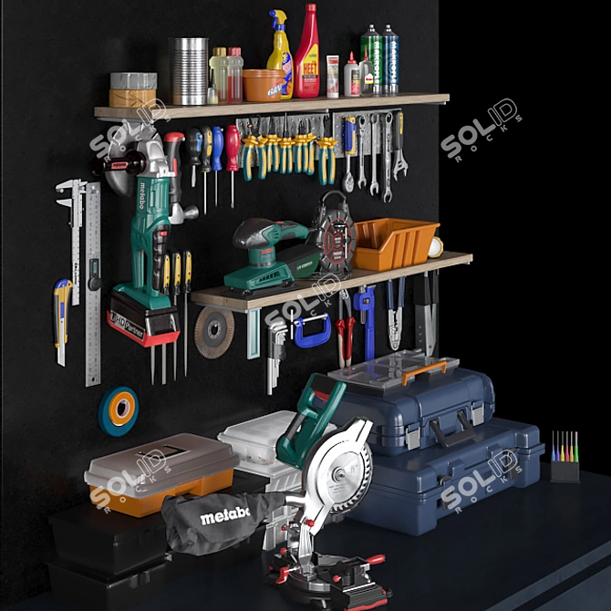 Ultimate Garage Tools Set 3D model image 2