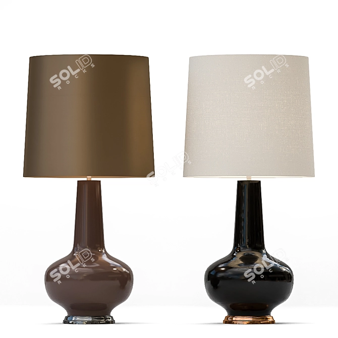 Elegant Sybil Lamp - Illuminate Your Space 3D model image 1