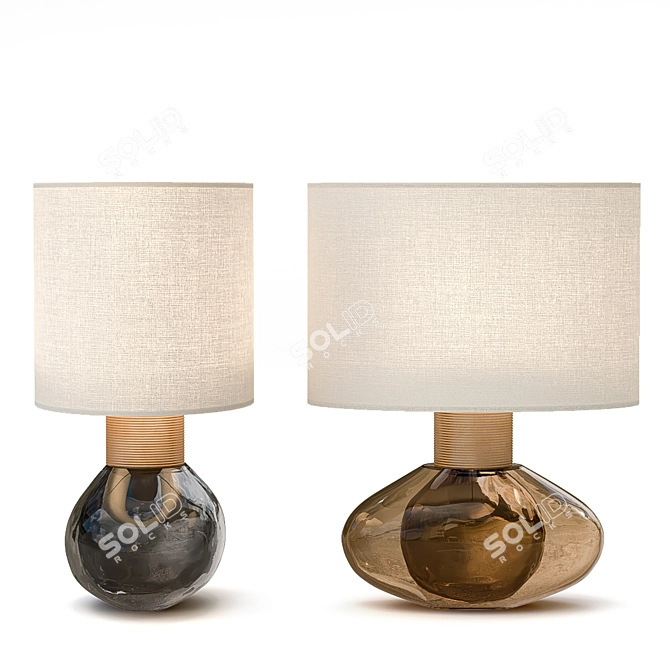 Elegant Porta Romana Cologne Lamp 3D model image 1