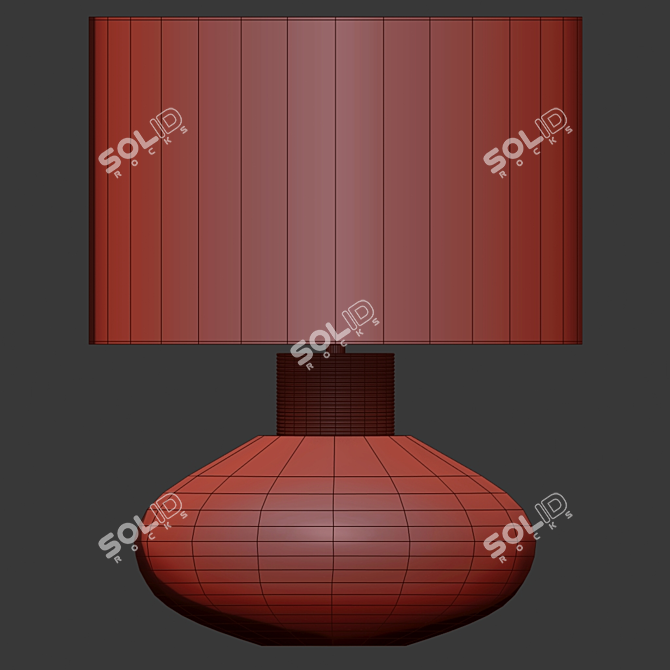 Elegant Porta Romana Cologne Lamp 3D model image 2
