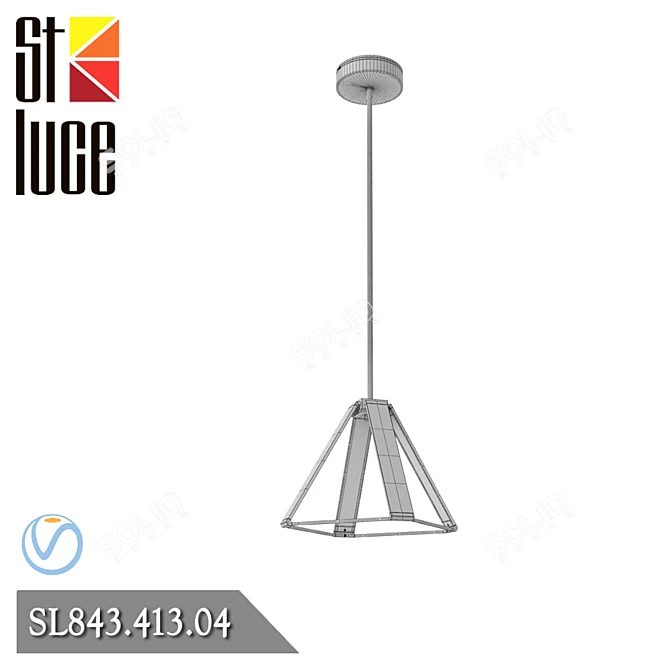 ST LUCE PIALETO Ceiling Light 3D model image 2