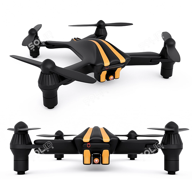 Spider Drone 2015: 3D Model - OBJ, FBX 3D model image 1