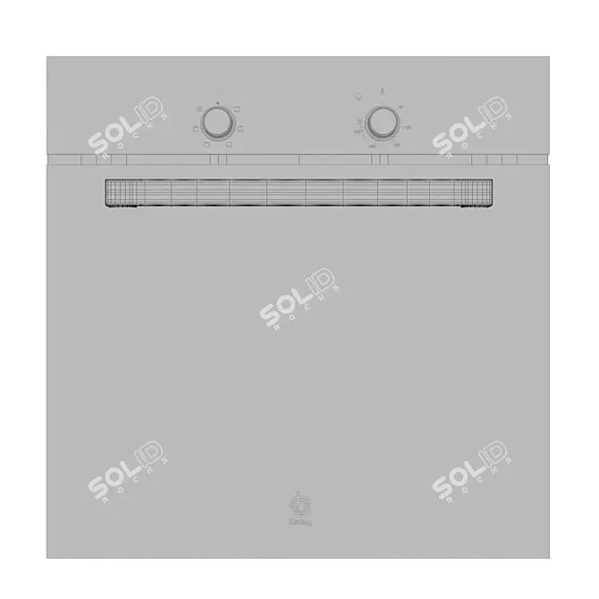 Elegant Balay 3HB1000X0 Wall Oven 3D model image 3