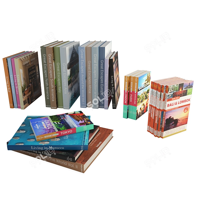 Globetrotter: 3D Travel Book Collection 3D model image 1