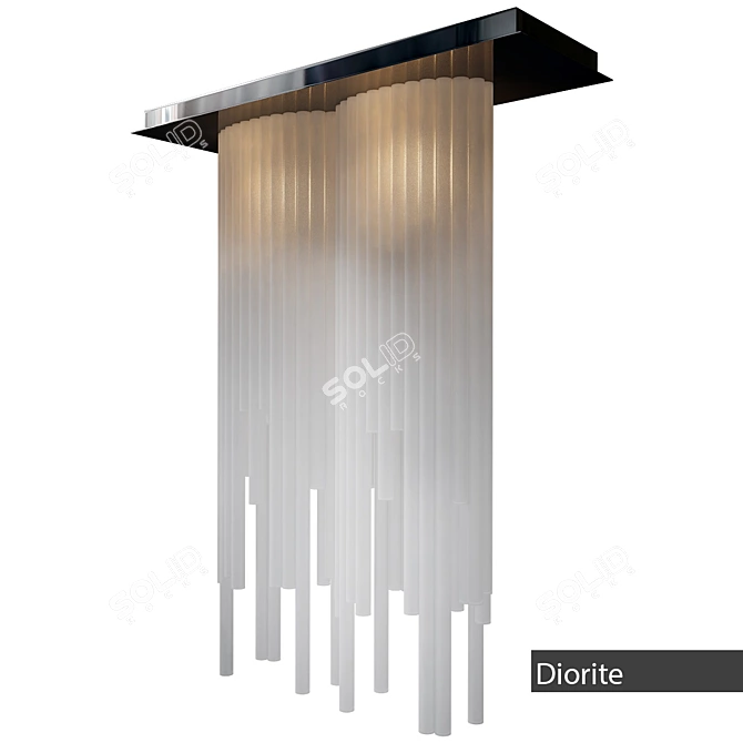 Italian Handmade Diorite Chandelier 3D model image 1