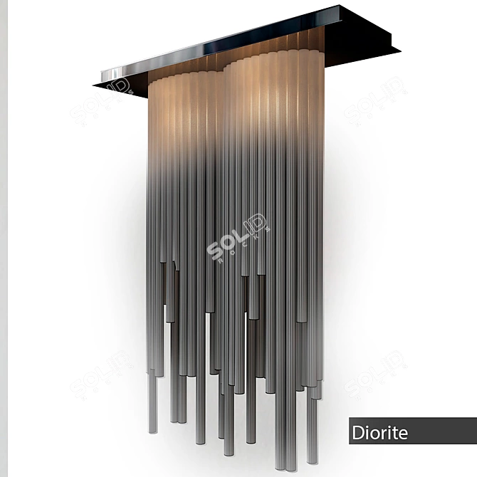 Italian Handmade Diorite Chandelier 3D model image 2