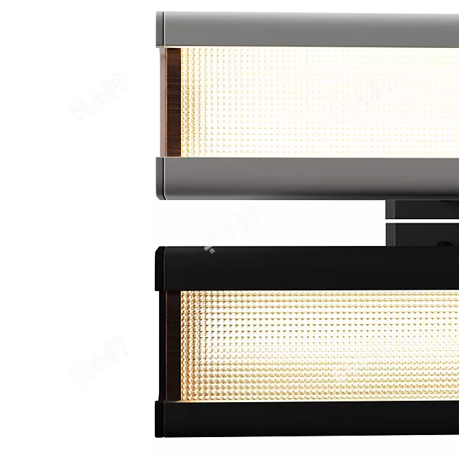 Modern Mu Metal LED Pendant 3D model image 2