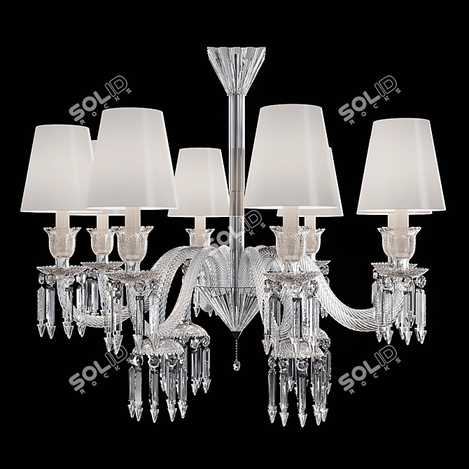 Elegant Crystal Chandelier: BEBY ITALY Montenapoleone 3D model image 1