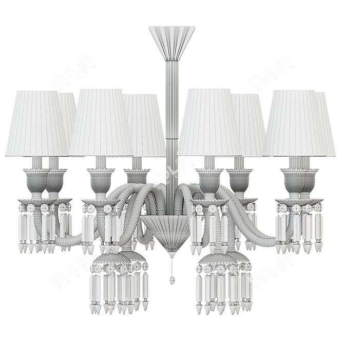 Elegant Crystal Chandelier: BEBY ITALY Montenapoleone 3D model image 2