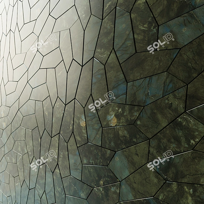 Marvel Dream Tile: Leaf Lapp Mosaic 3D model image 1