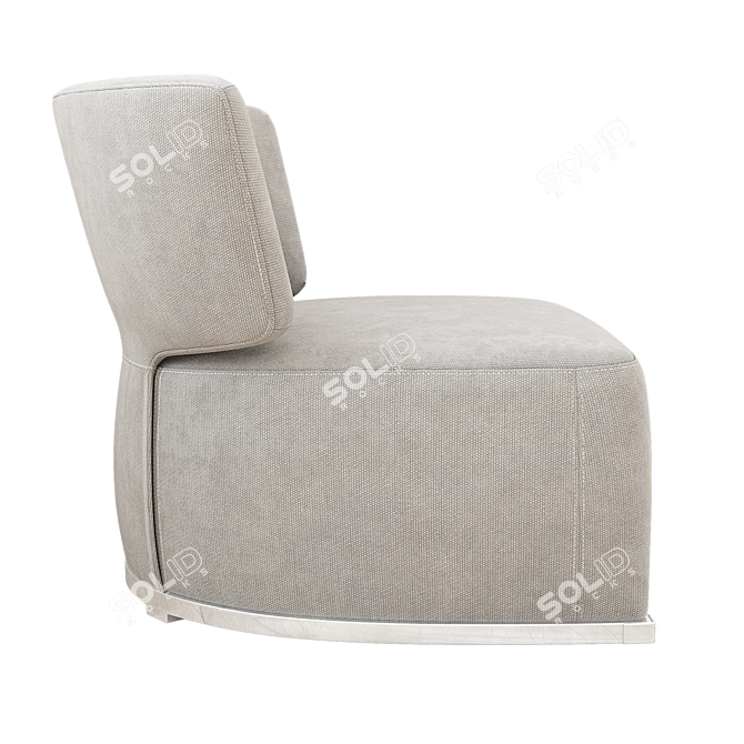 Elegant Amoenus Armchair: B&B Italia 3D model image 2