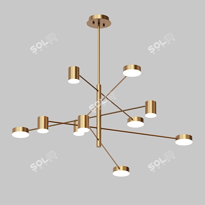 Modern LED Pendant Lamp | Lampatron SUNSHINE 10 3D model image 1