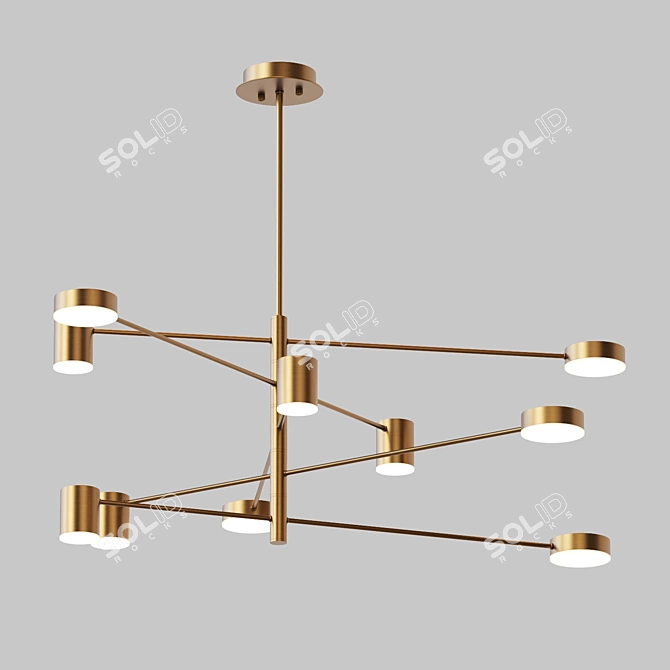 Modern LED Pendant Lamp | Lampatron SUNSHINE 10 3D model image 2