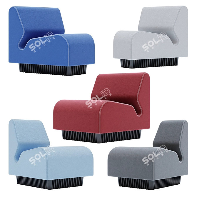 Chic and Modular: Herman Miller Chadwick 3D model image 2