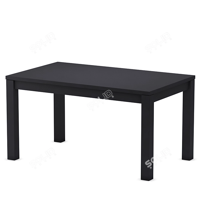 Modern Extendable Dining Table 3D model image 1